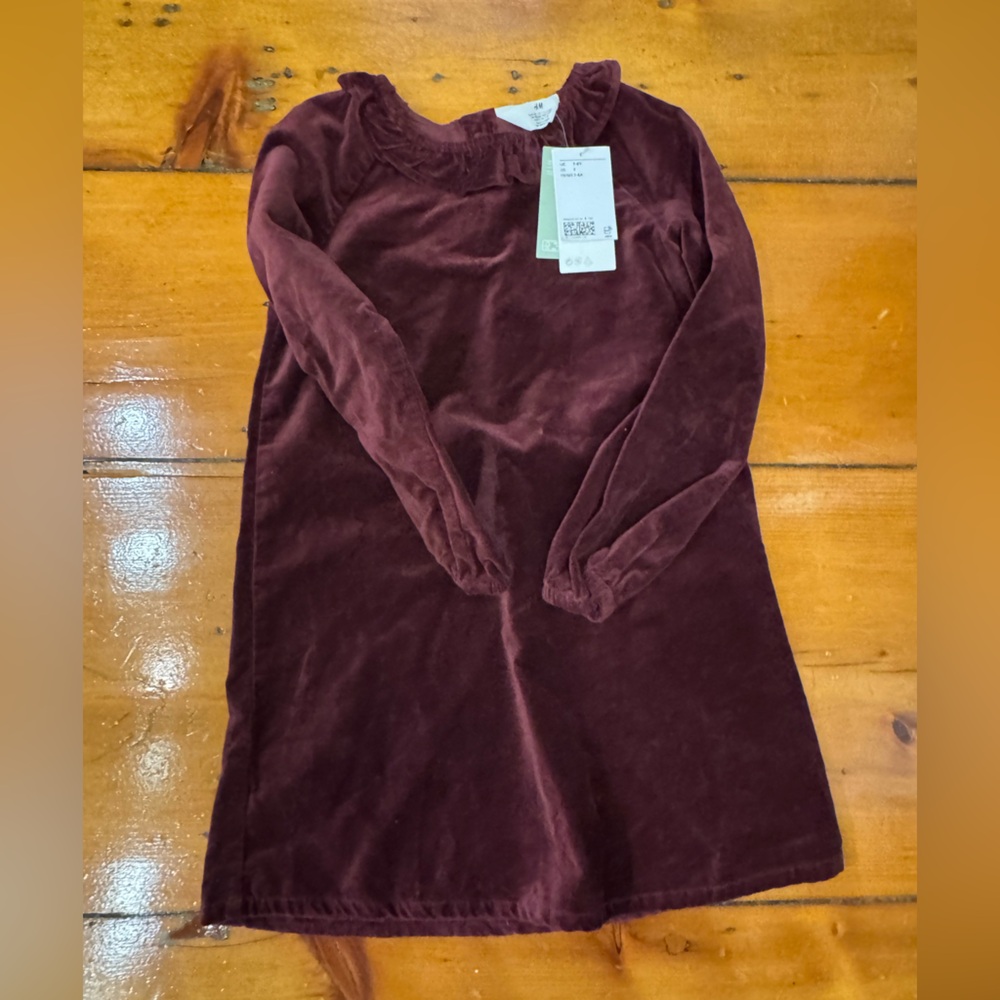 H&M Deep Red Velvet Dress